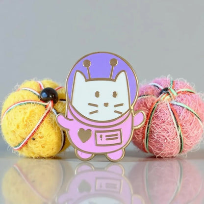 Cat Astronaut Frank, kawaii enamel pin