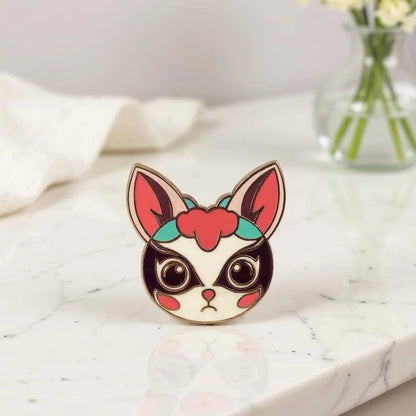 Cat Mask Pin, kawaii enamel pin