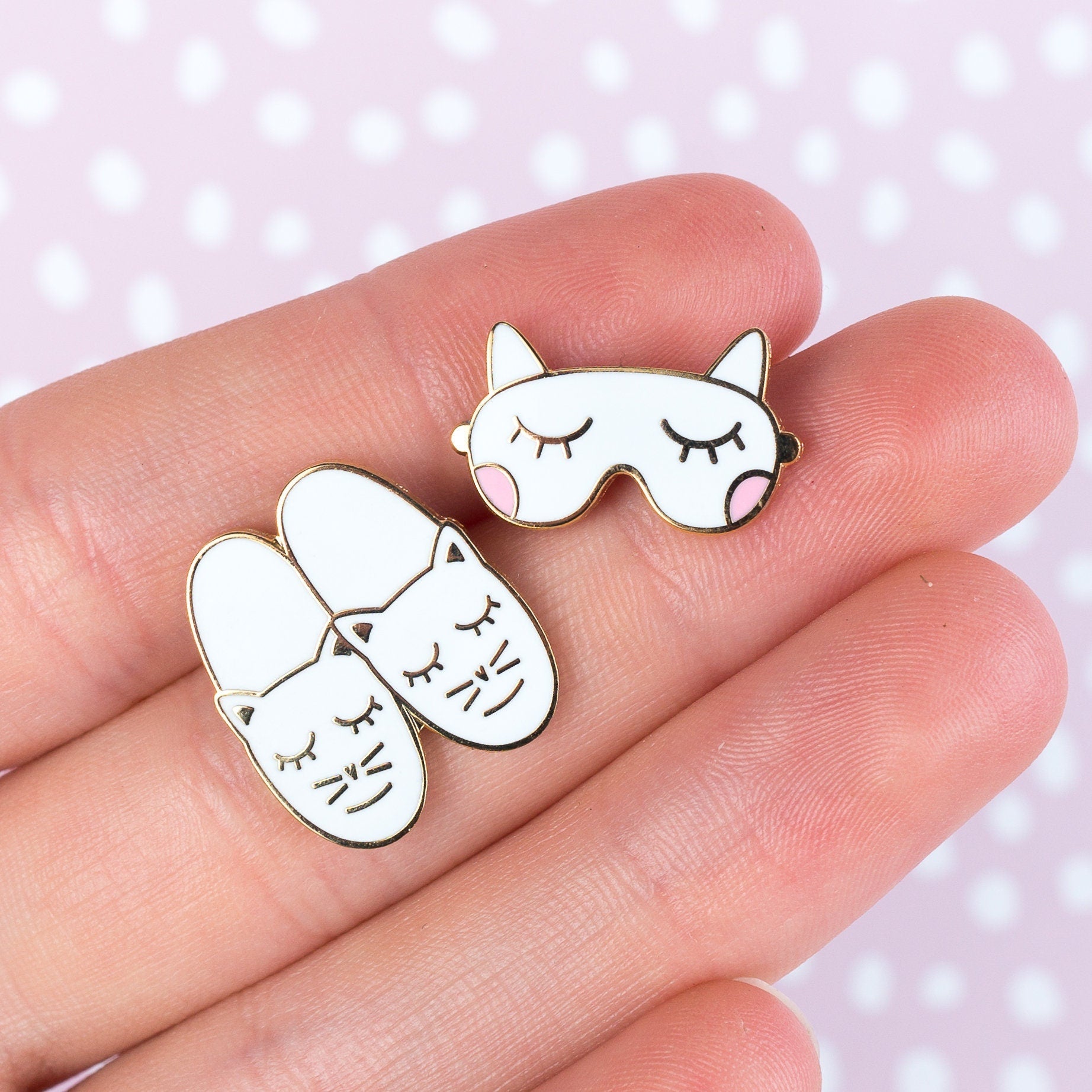 Cat Nap Set, cat pin pack