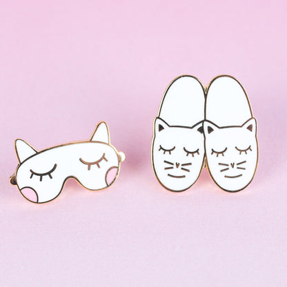 Cat Nap Set, cat pin pack