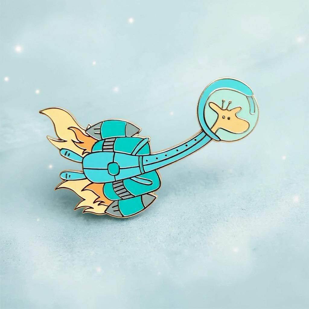 Celeste Starneck, kawaii enamel pin