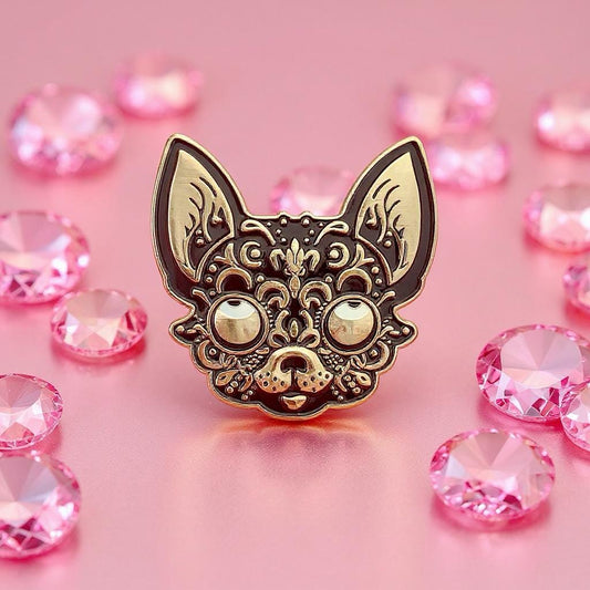 Chihuahua Dog: 3D, dog enamel pin