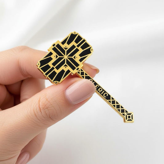 Cleric Hammer, D&D enamel pin