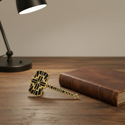 Cleric Hammer, D&D enamel pin