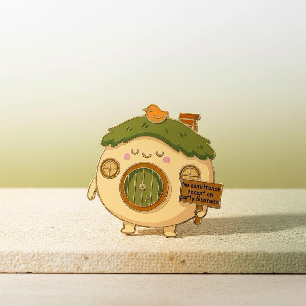Cute Bag End, LOTR enamel pin
