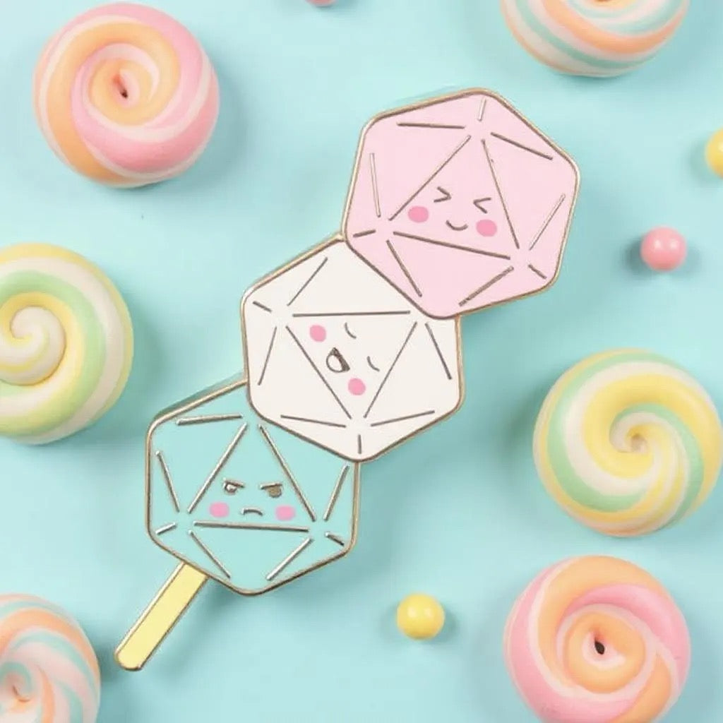 Dango Dice, D&D enamel pin