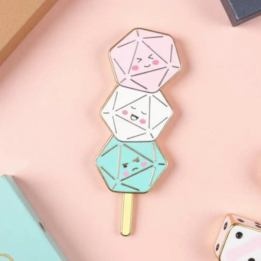 Dango Dice, D&D enamel pin