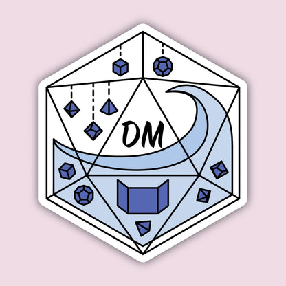 Dungeon Master Vessel Sticker, D&D sticker
