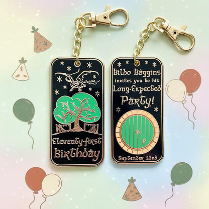 Eleventyfirst Keychain, LOTR enamel pin