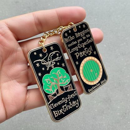 Eleventyfirst Keychain, LOTR enamel pin