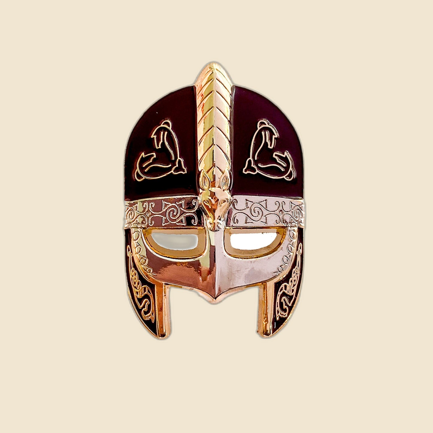 Eowyn's Helmet on cream background