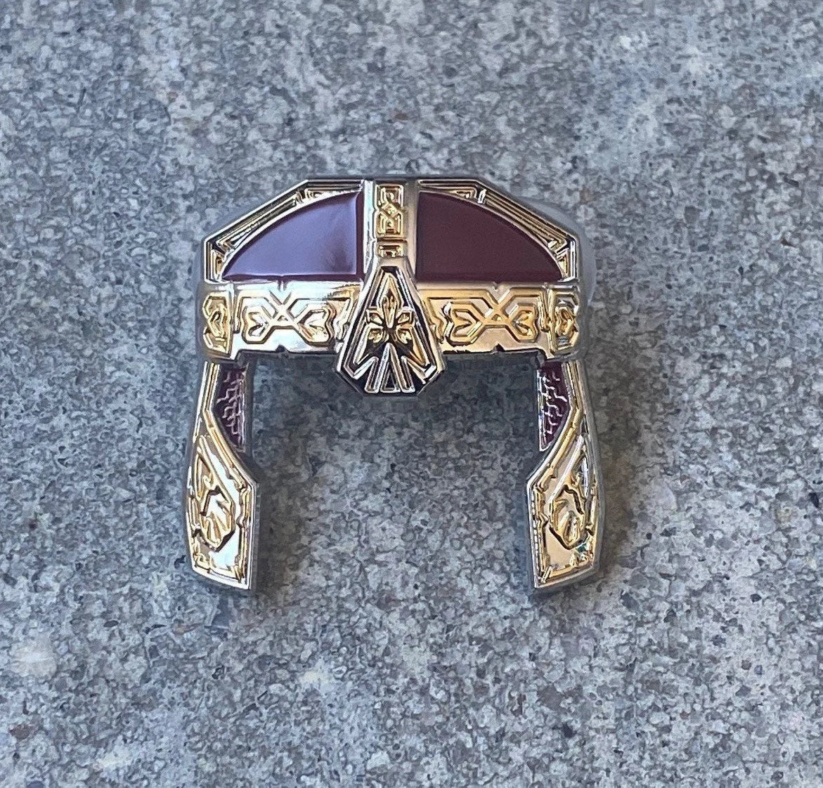 Dwarven Valor: Gimli's Helmet, LOTR enamel pin
