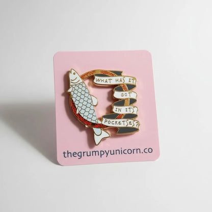 Gollum Riddle Pin, LOTR enamel pin
