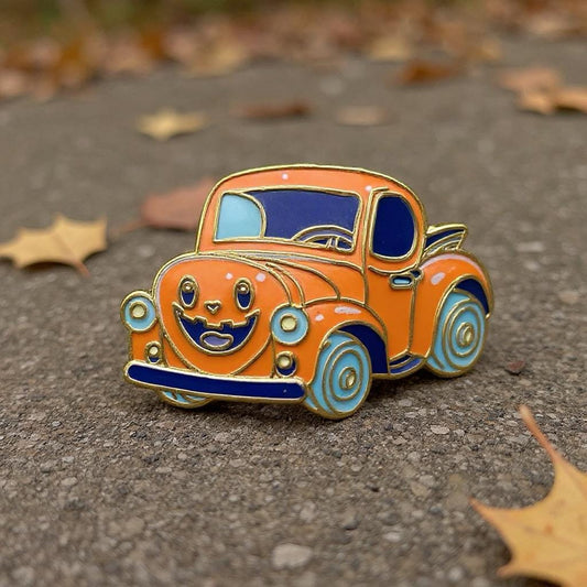 Hauntmobile Car, witchy enamel pin