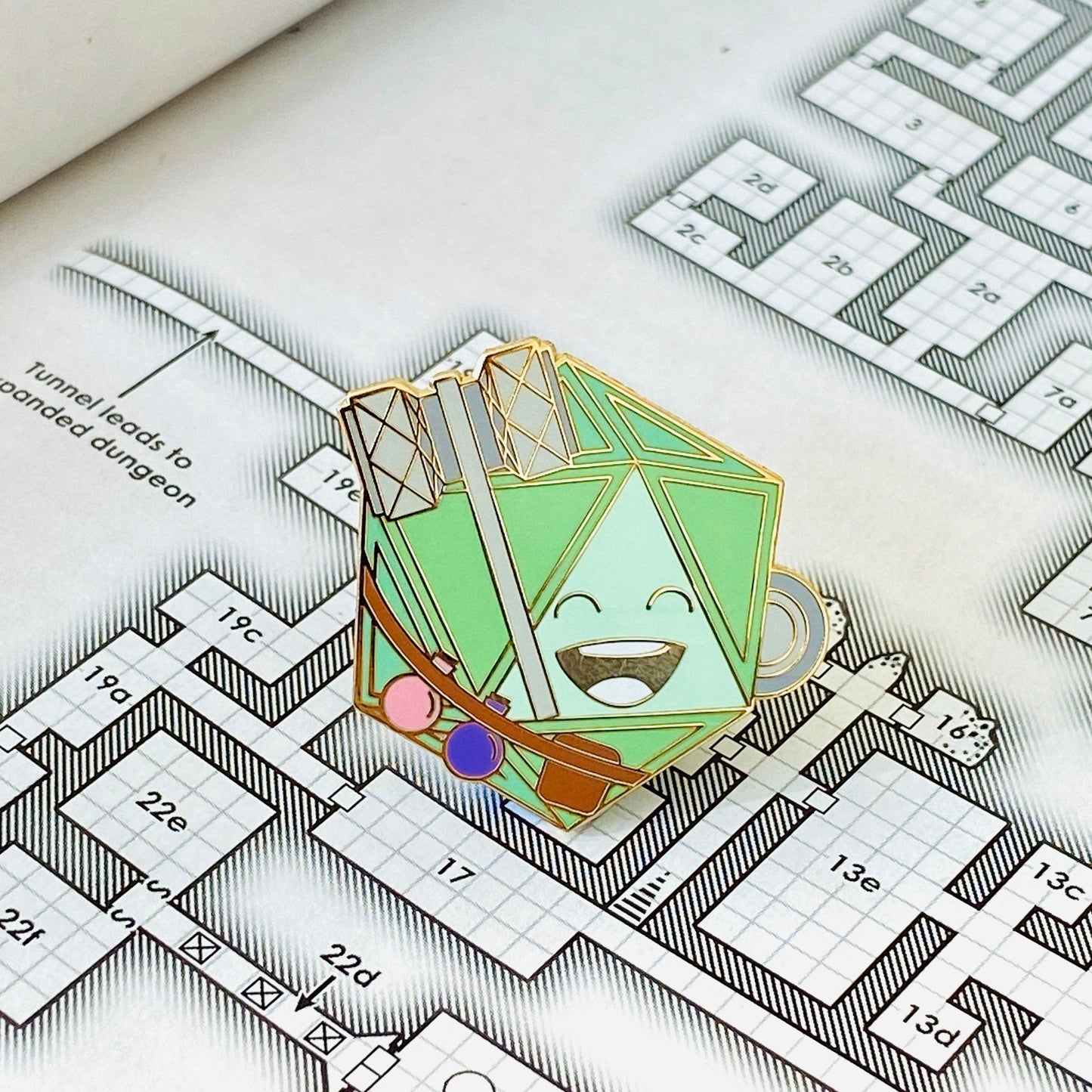 Healer D20, D&D enamel pin