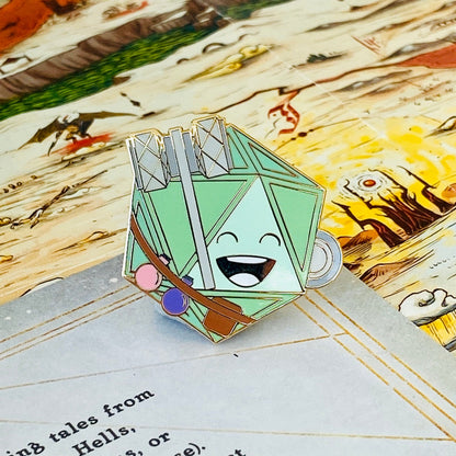 Healer D20, D&D enamel pin
