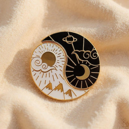 Night and Day Needle Minder Set on cream fabric