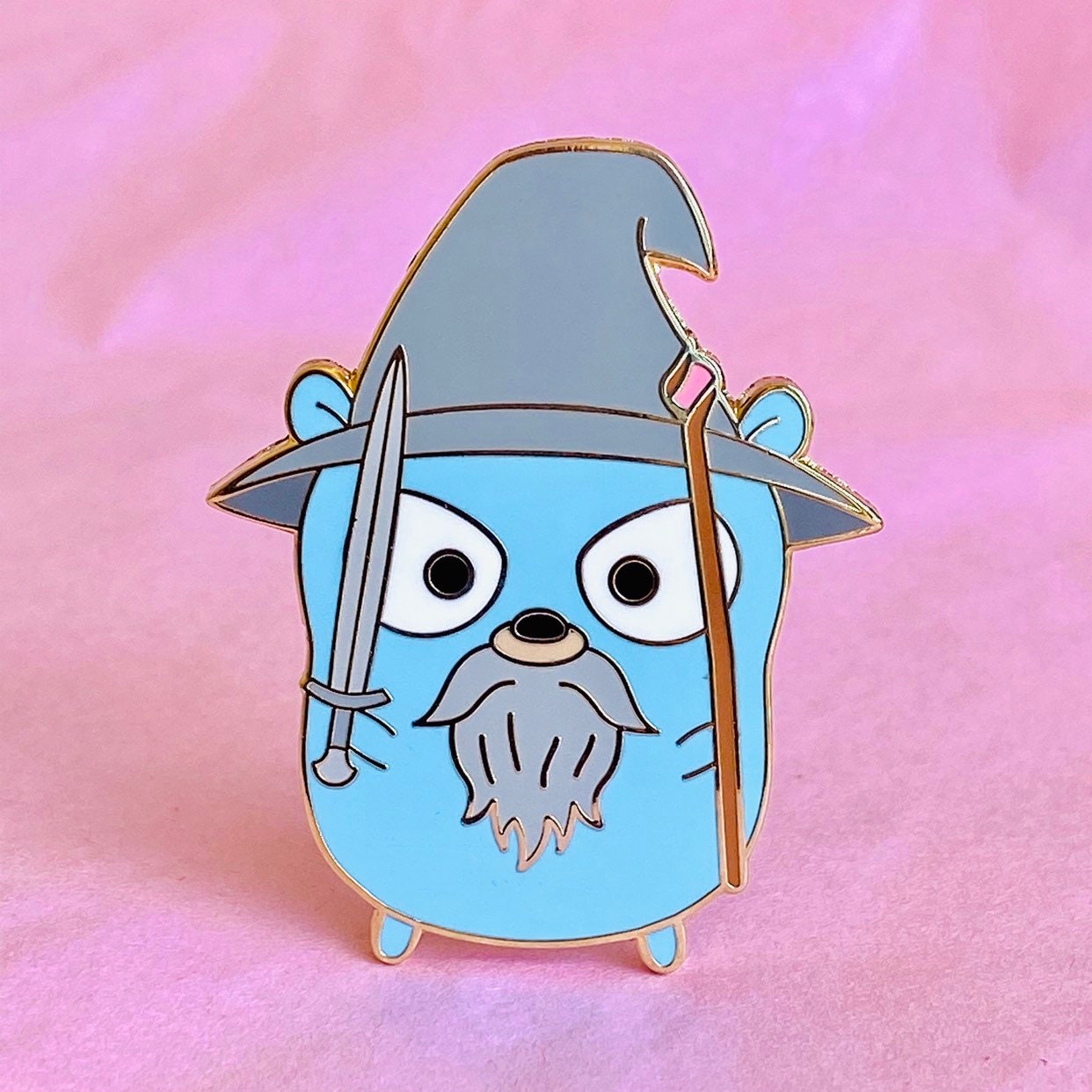 Gandalf Gopher Pin