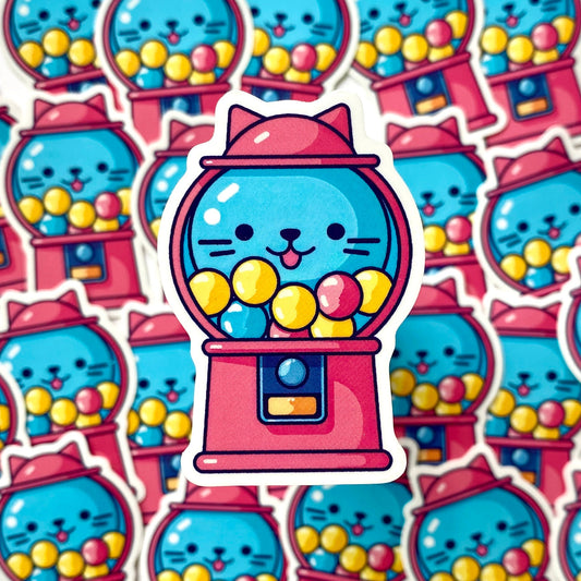 Cat Gumball Sticker