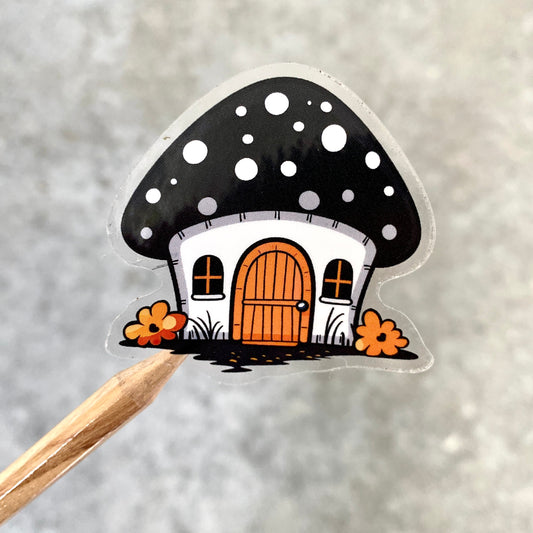 Mushroom House Sticker