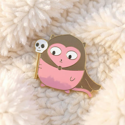 Necro'meow'ncer Cat Pin
