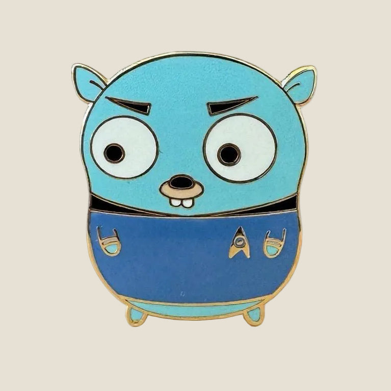 Spock Gopher Pin, enamel pin