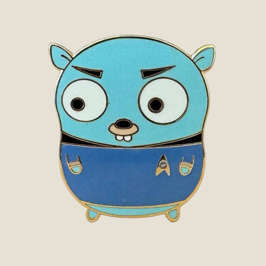 Spock Gopher Pin, enamel pin