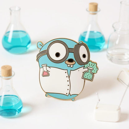 Functor Gopher Pin, enamel pin