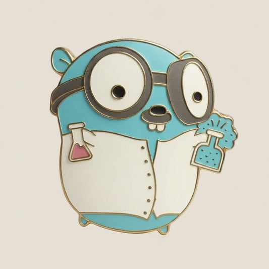Functor Gopher Pin, enamel pin