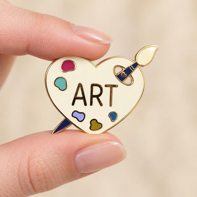 Art Heart Pin