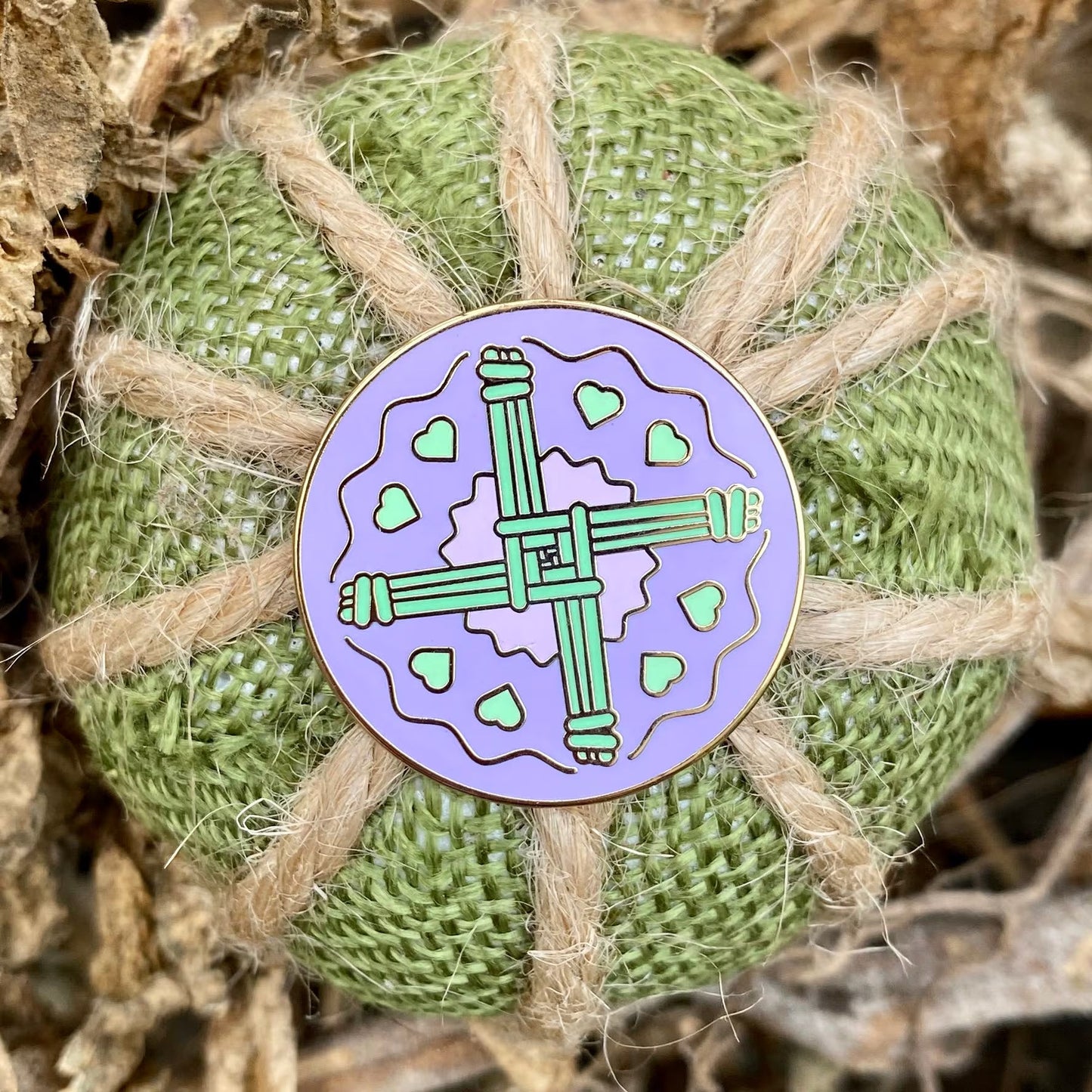 Celtic Sabbat Seasons Imbolc, witchy enamel pin