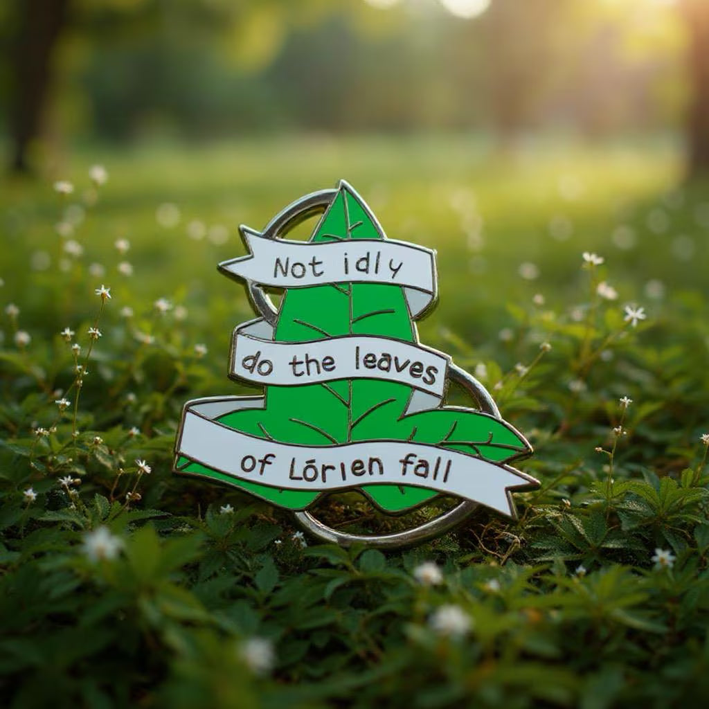 Leaves of Lórien, LOTR enamel pin