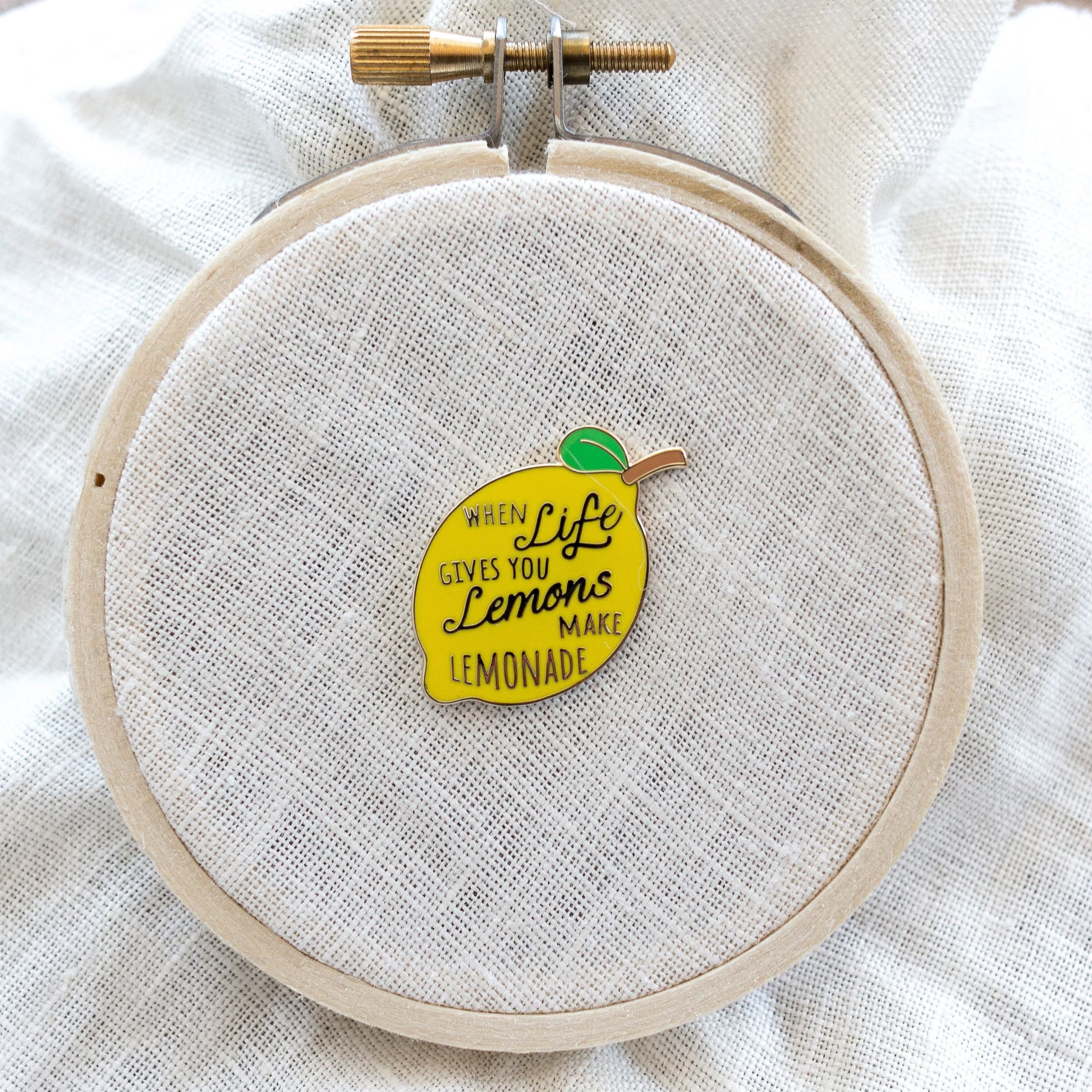 If Life Deals you Lemons, kawaii enamel pin
