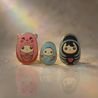 Little Heart Guardians, kawaii enamel pin
