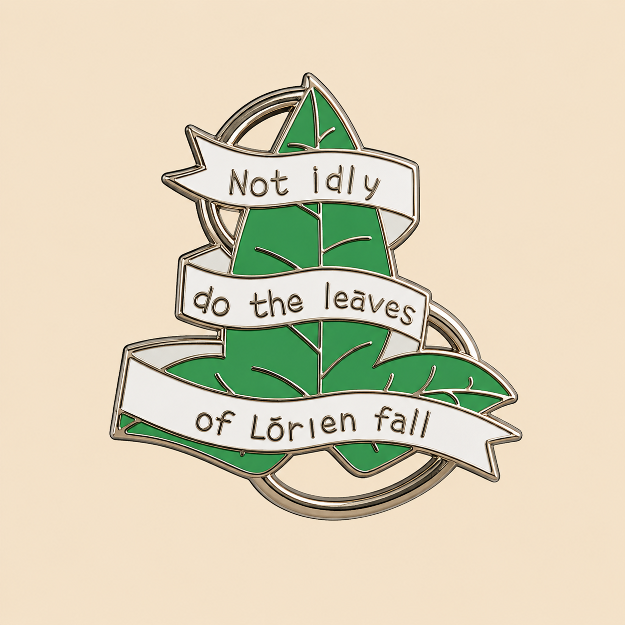 Leaves of Lórien, LOTR enamel pin