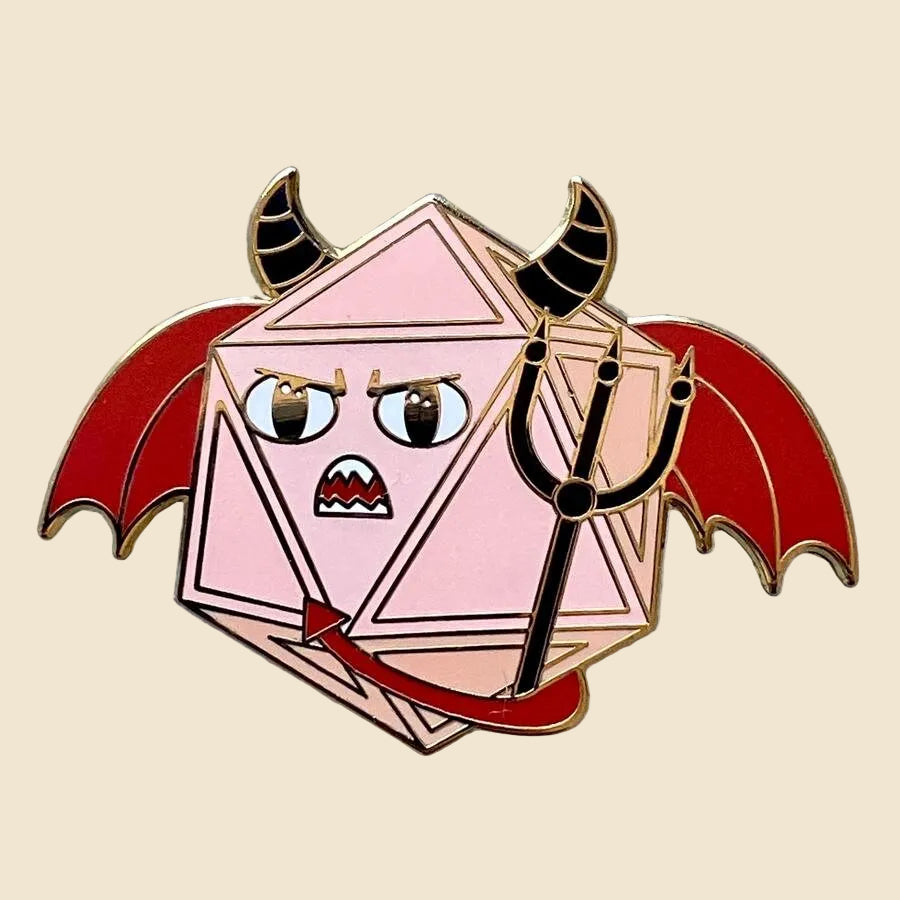 Malifax D20, D&D enamel pin