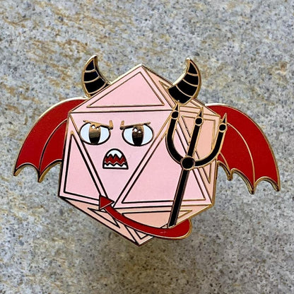 Malifax D20, D&D enamel pin