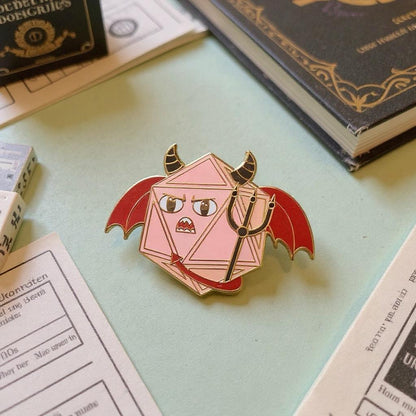 Malifax D20, D&D enamel pin