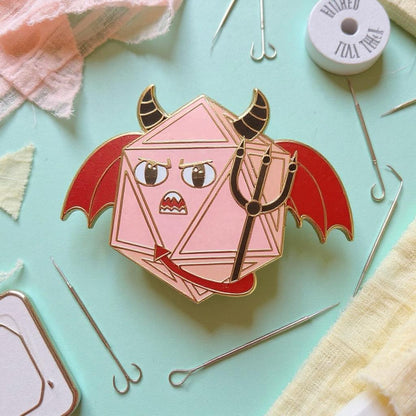 Malifax D20, D&D enamel pin