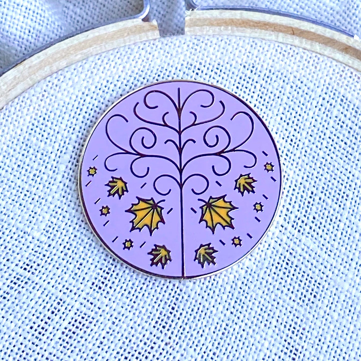 Celtic Sabbat Seasons Mabon, witchy enamel pin