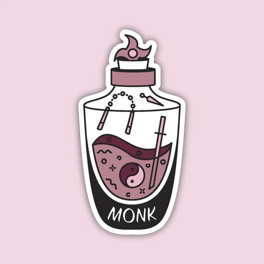 Monk Vessel Sticker, D&D sticker