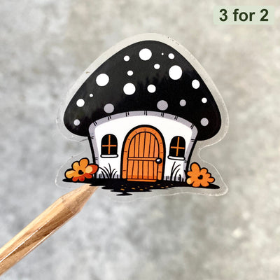 Mushroom House Sticker