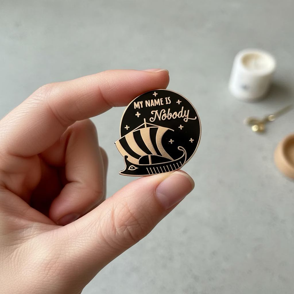 The Odyssey. My Name is Nobody, literary enamel pin