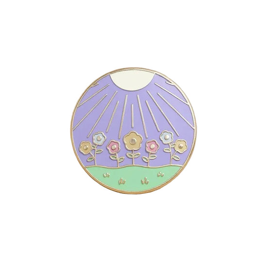 Ostara Wiccan, witchy enamel pin