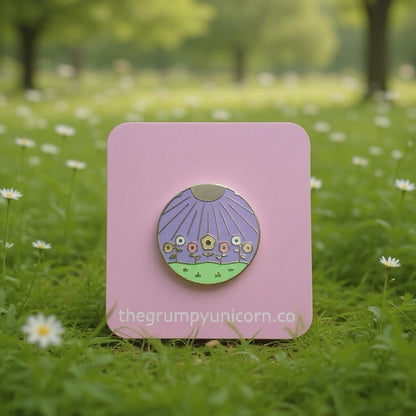 Ostara Wiccan, witchy enamel pin