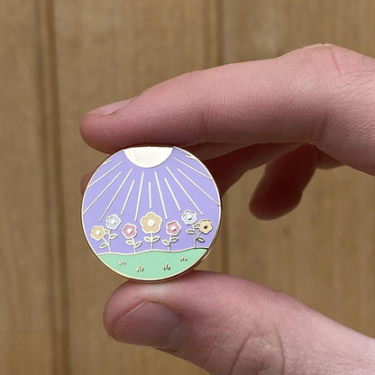 Ostara Wiccan, witchy enamel pin