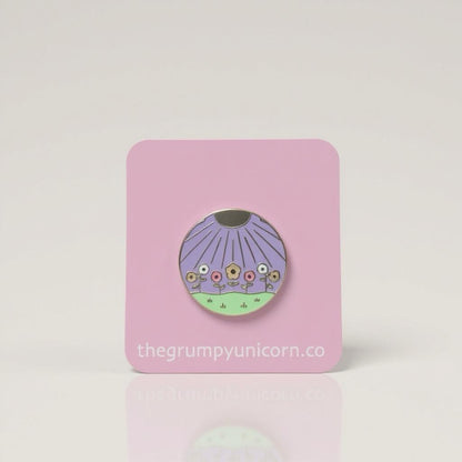 Ostara Wiccan, witchy enamel pin