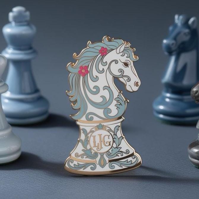 Lord John Grey, Knight, Outlander enamel pin