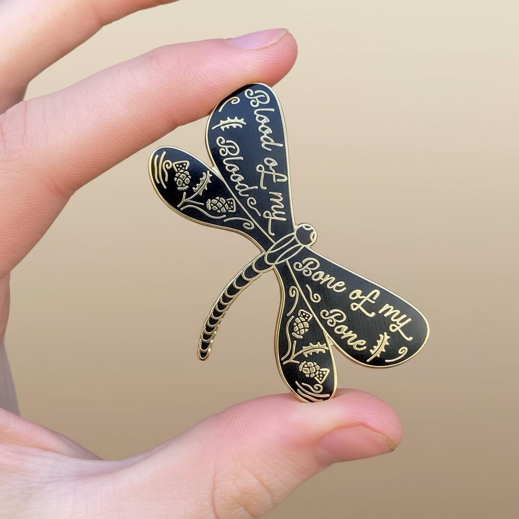 Dragonfly Promise, Outlander enamel pin
