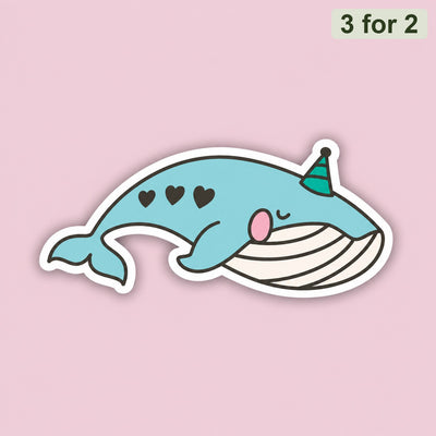 Party Whale Sticker